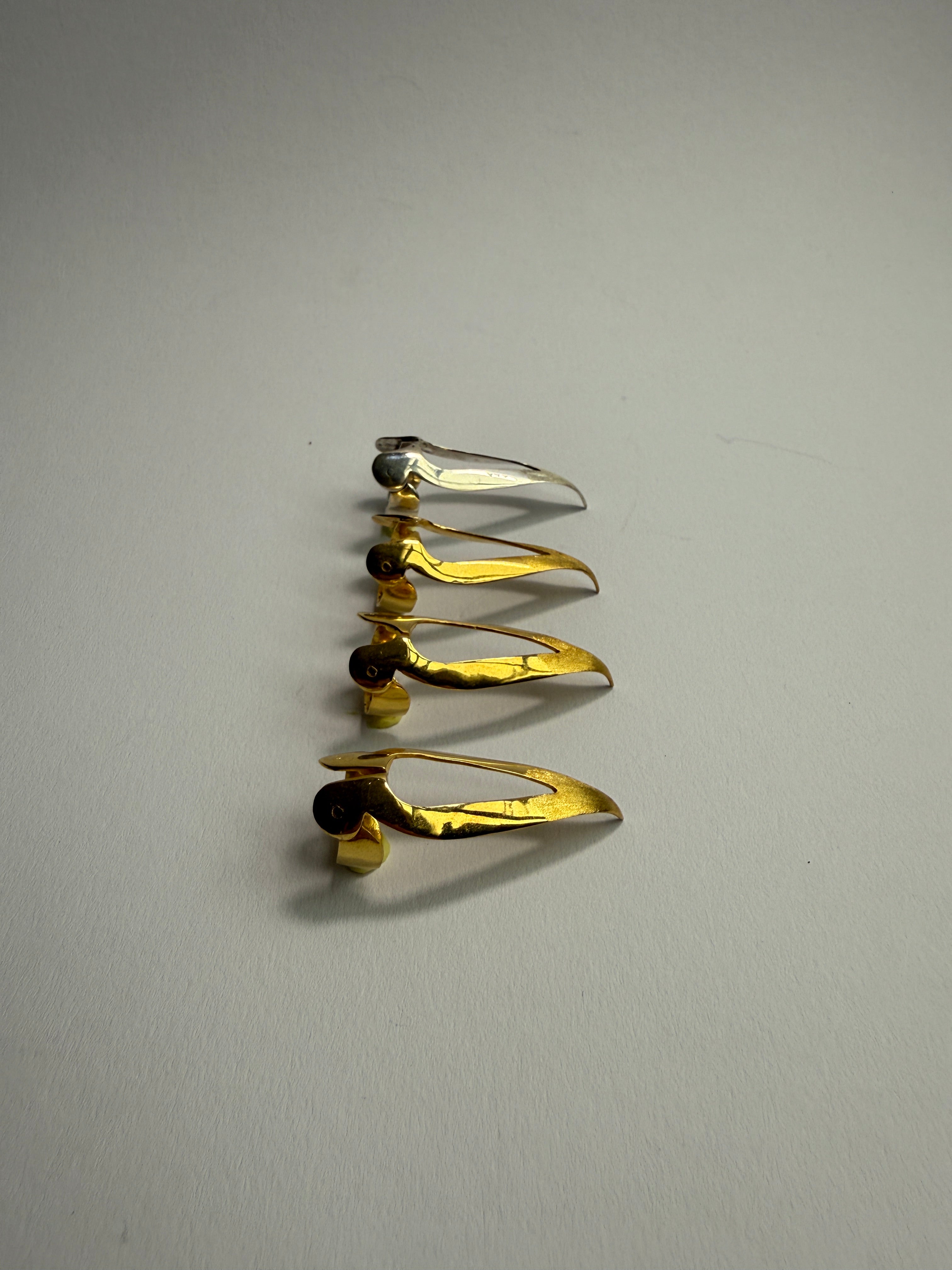 SILVER & GOLD PLATED NAIL RINGS